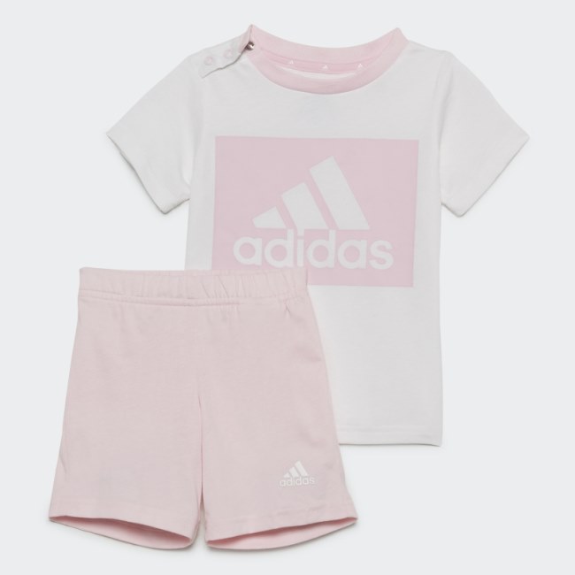 Essentials Tee and Shorts Set White Adidas