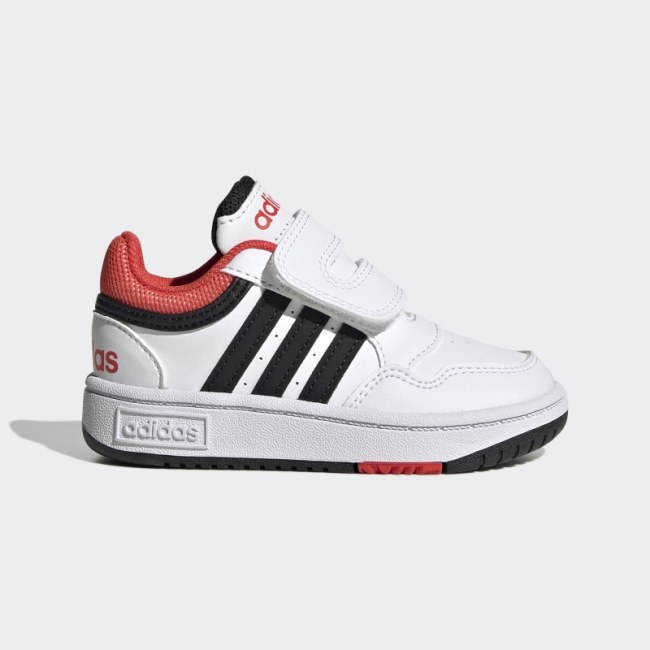 Adidas White Hoops Shoes