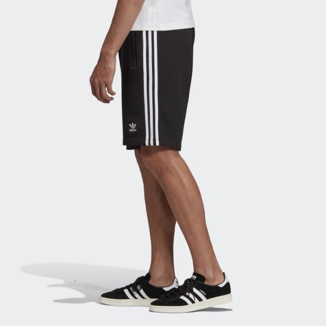 3-Stripes Sweat Shorts Black Adidas