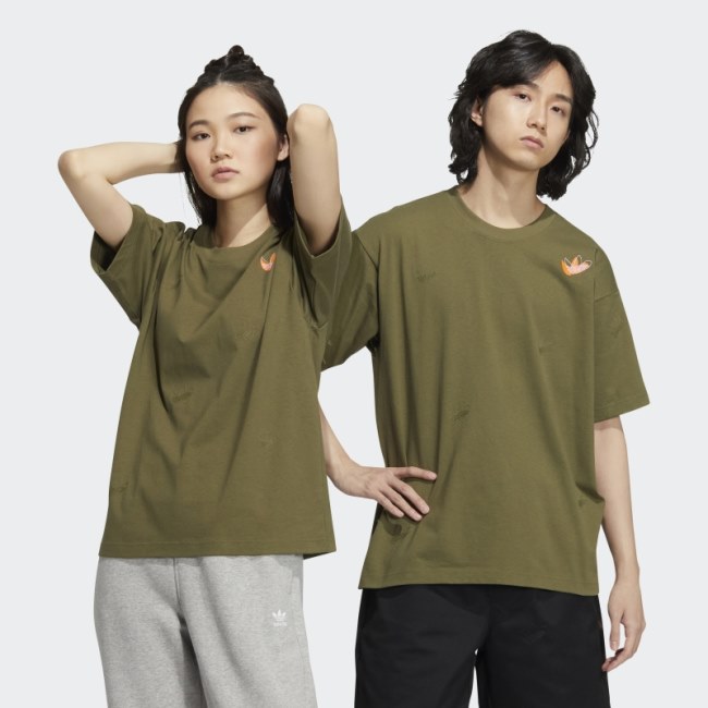 Adidas Outdoor Scatter Tee Olive