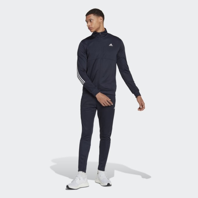 Slim Zipped Track Suit Ink Adidas
