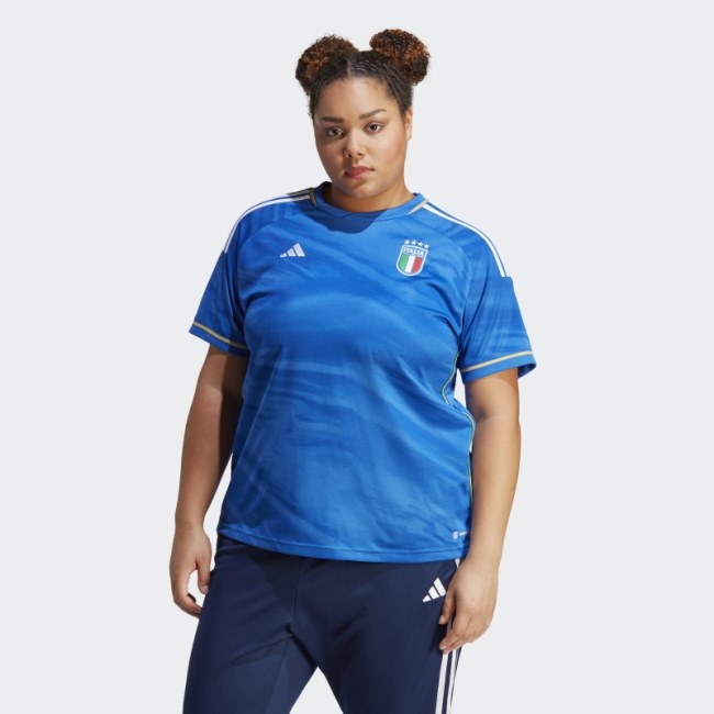 Blue Adidas Italy 23 Home Jersey (Plus Size)