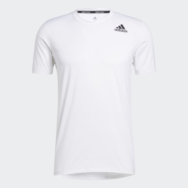 Adidas Techfit Fitted Tee White