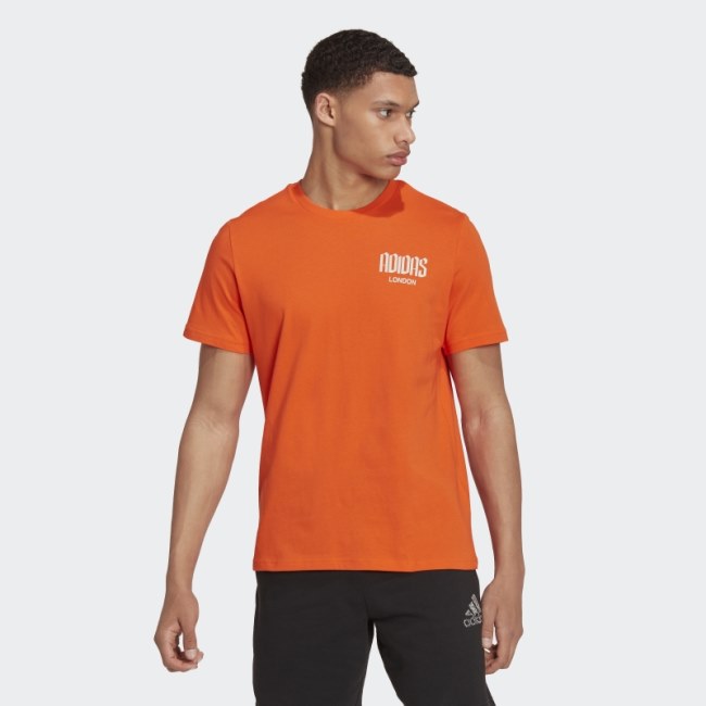 London Graphic T-Shirt Orange Adidas