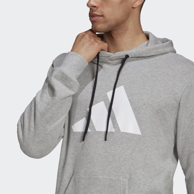 Future Icons Logo Graphic Hoodie Medium Grey Adidas