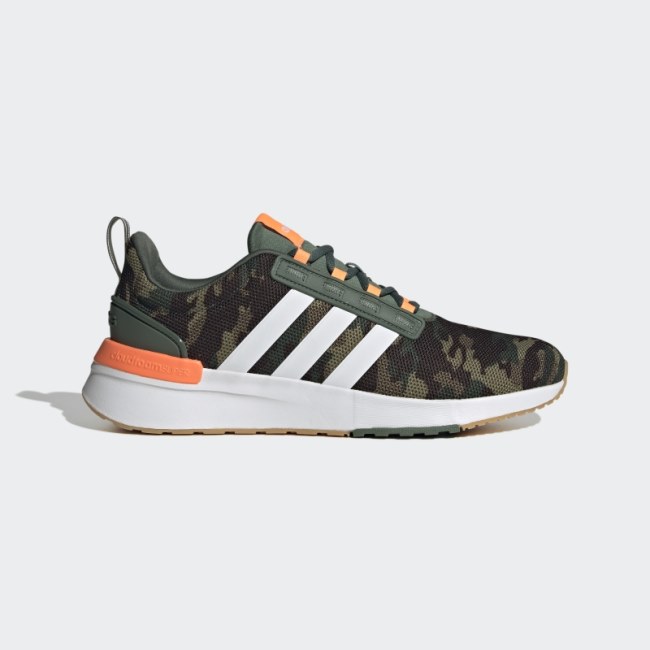 Racer TR21 Cloudfoam Lifestyle Running Shoes Green Oxide Adidas