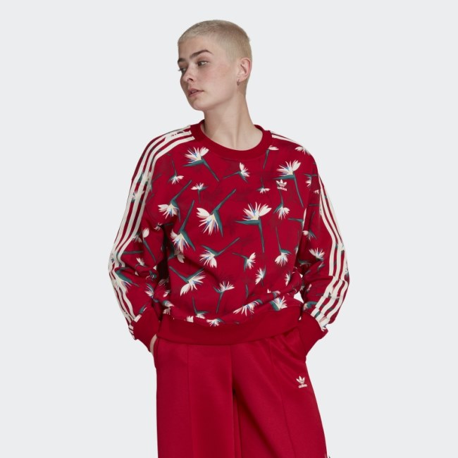 Thebe Magugu Crew Sweater Adidas Red