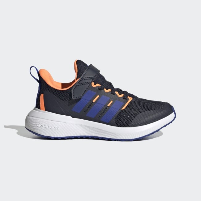 Ink Adidas FortaRun 2.0 Cloudfoam Elastic Lace Top Strap Shoes