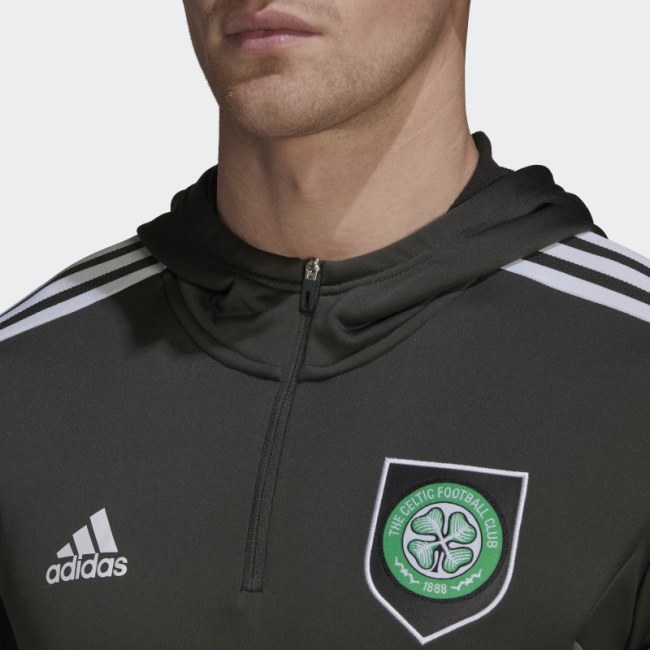 Celtic FC Condivo 22 Hooded Track Top Adidas Earth