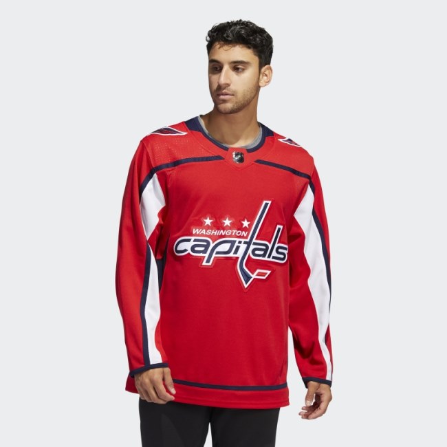 Adidas Red Capitals Home Authentic Jersey