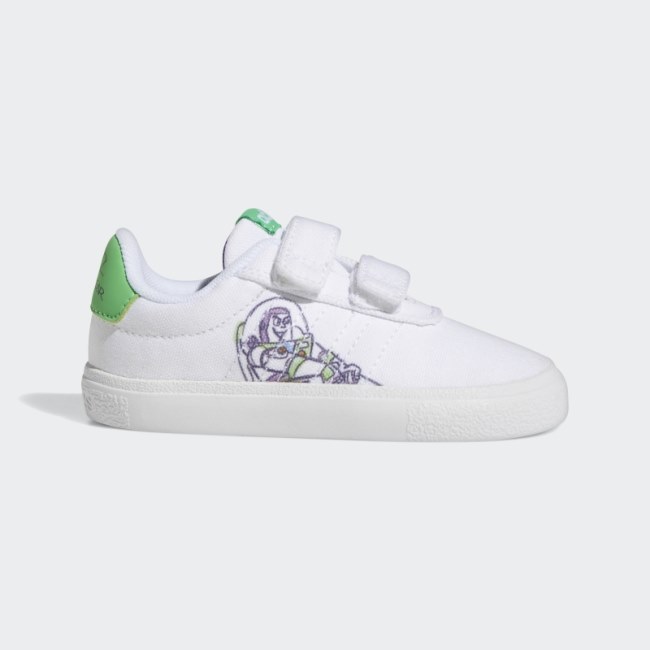White Adidas x Disney Pixar Buzz Lightyear Vulc Raid3r Shoes Hot