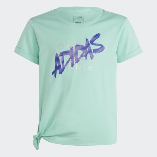 Dance Knotted Tee Green Adidas