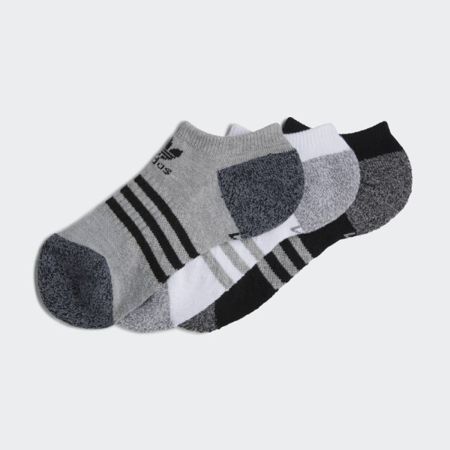 Roller No-Show Socks 3 Pairs Grey Adidas