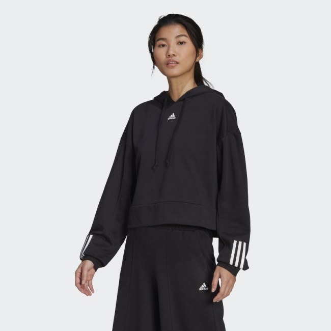 Hyperglam French Terry Hooded Sweatshirt Black Adidas