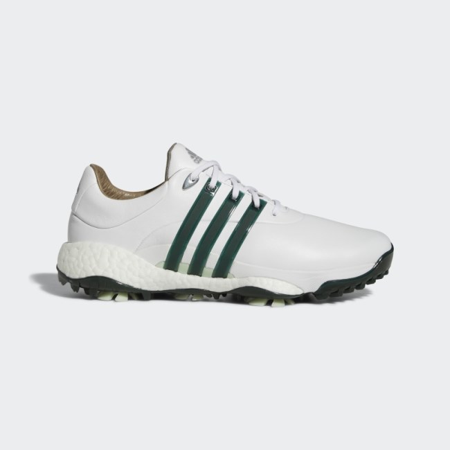 White Adidas Tour360 22 Golf Shoes