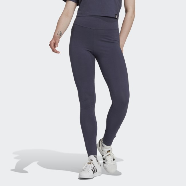 Adidas Navy Embroidered Leggings