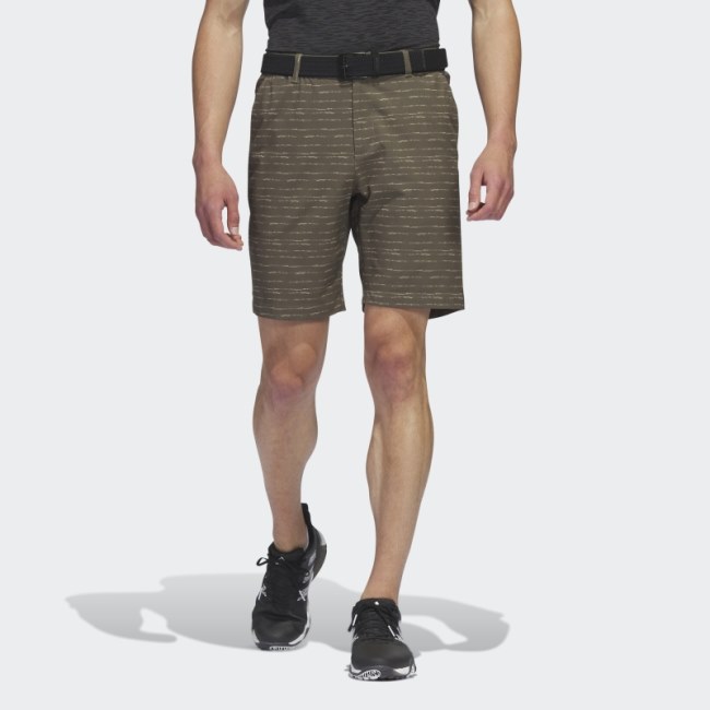 Textured 9-Inch Golf Shorts Adidas Olive