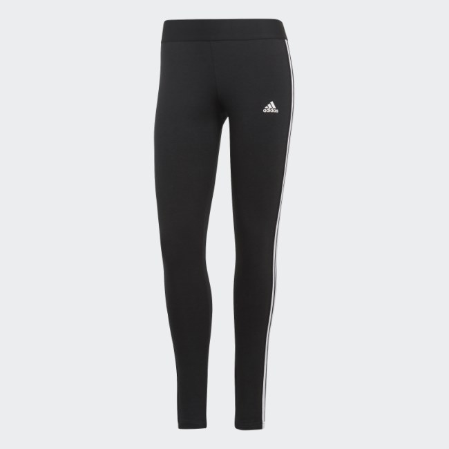 Black Adidas 3 Stripes Leggings