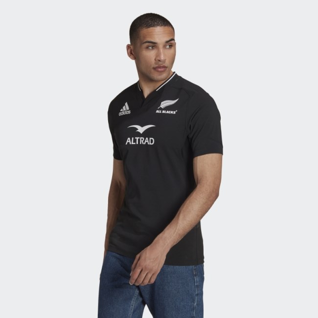 Adidas Black All Blacks Rugby Performance Home Jersey