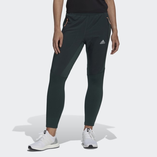 Adidas X-City Fleece Running Pants Green