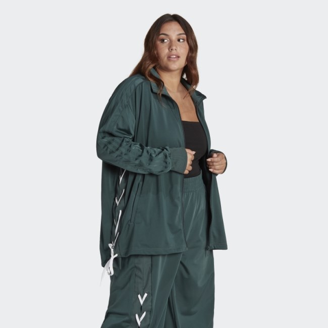 Adidas Always Original Laced Track Jacket (Plus Size) Mineral Green