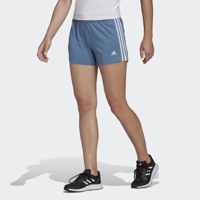 Altered Blue Essentials Slim 3-Stripes Shorts Adidas