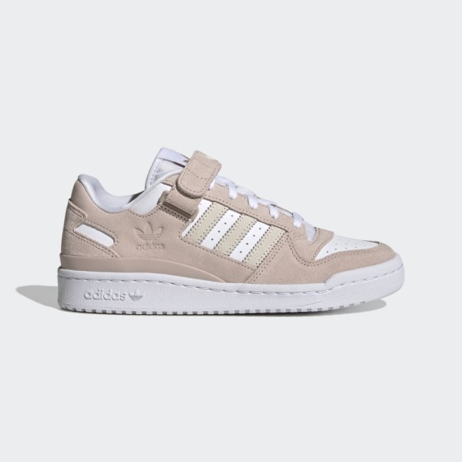 Adidas Taupe Forum Low Shoes
