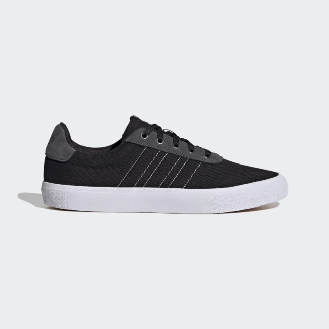 Adidas Black Vulc Raid3r 3-Stripes Shoes