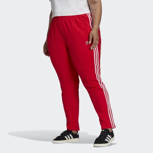 Adidas Red Primeblue SST Track Pants (Plus Size)