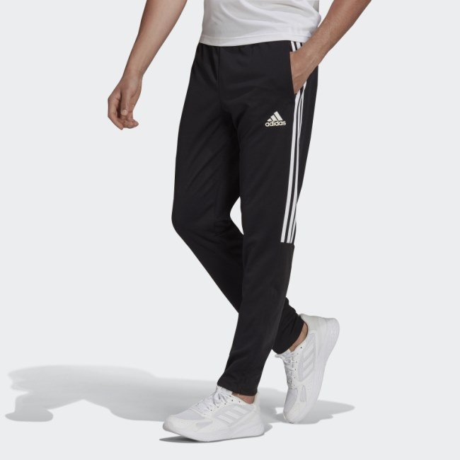 Black Adidas AEROREADY Sereno Slim Tapered-Cut 3-Stripes Pants
