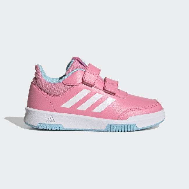 Pink Tensaur Hook and Loop Shoes Adidas