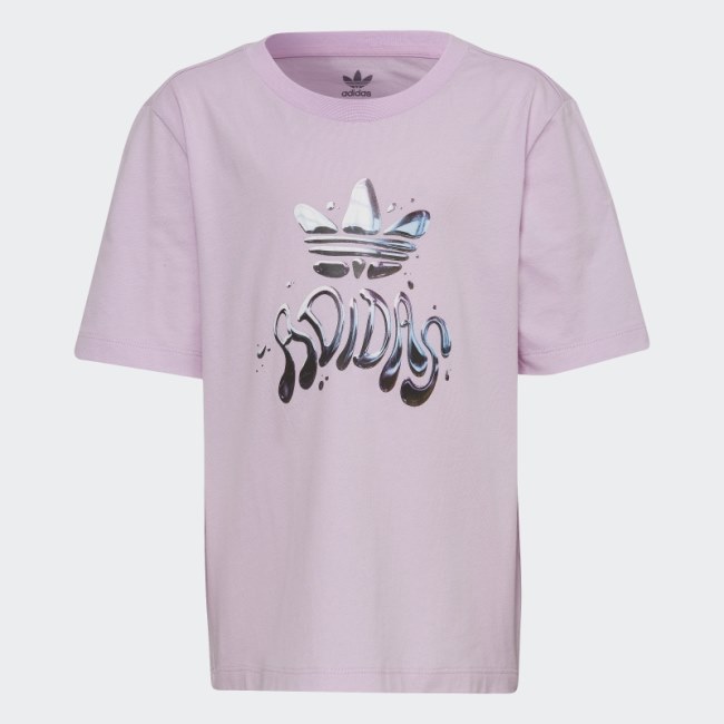 Lilac Adidas Graphic Logo T-Shirt