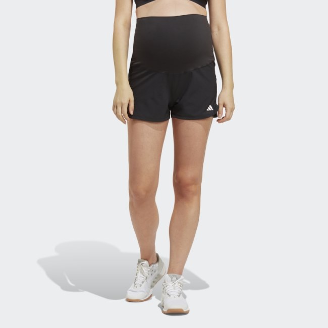 Black Pacer AEROREADY Train Essentials Woven Shorts (Maternity) Adidas