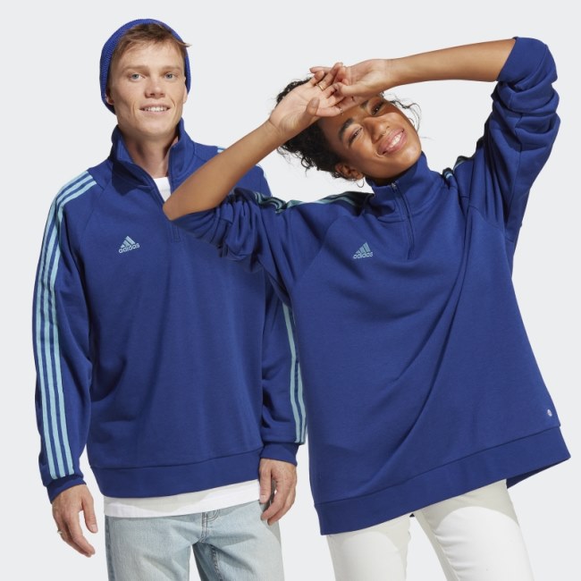 Victory Blue Tiro Quarter Zip Track Jacket (Gender Neutral) Adidas