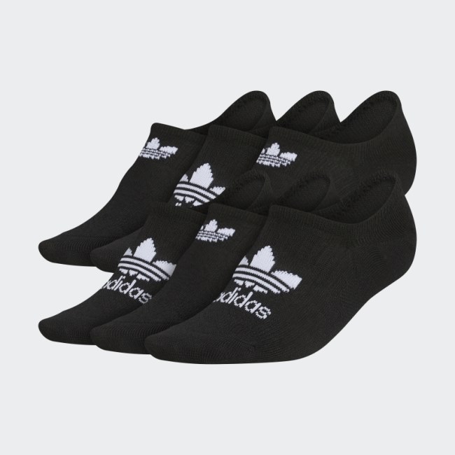 Adidas Classic Superlite Super-No-Show Socks 6 Pairs Black