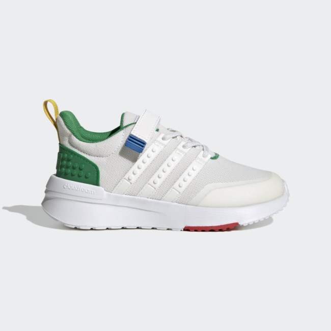 Adidas x LEGO Racer TR21 Elastic Lace and Top Strap Shoes White