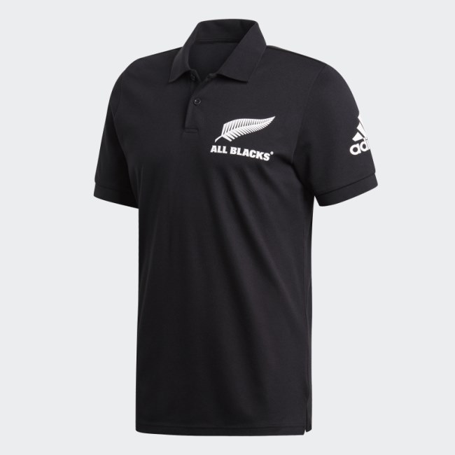 Adidas Black All Blacks Supporters Polo Shirt