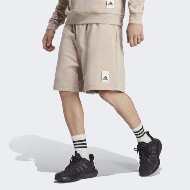 Lounge Fleece Shorts Adidas Taupe