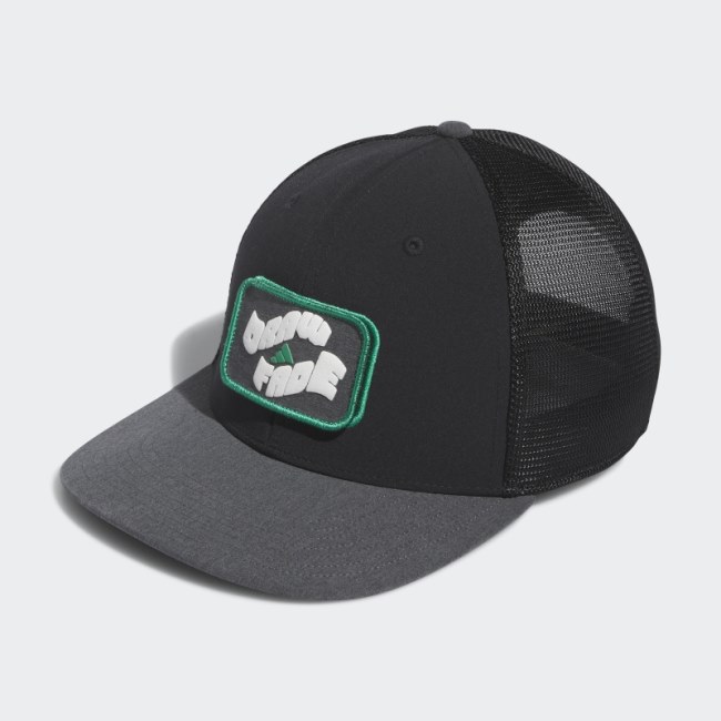 Adidas Black Two-in-One Hat with Removable Patch