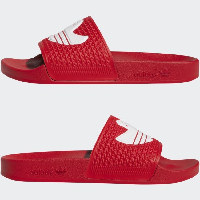 Shmoofoil Slides Scarlet Adidas