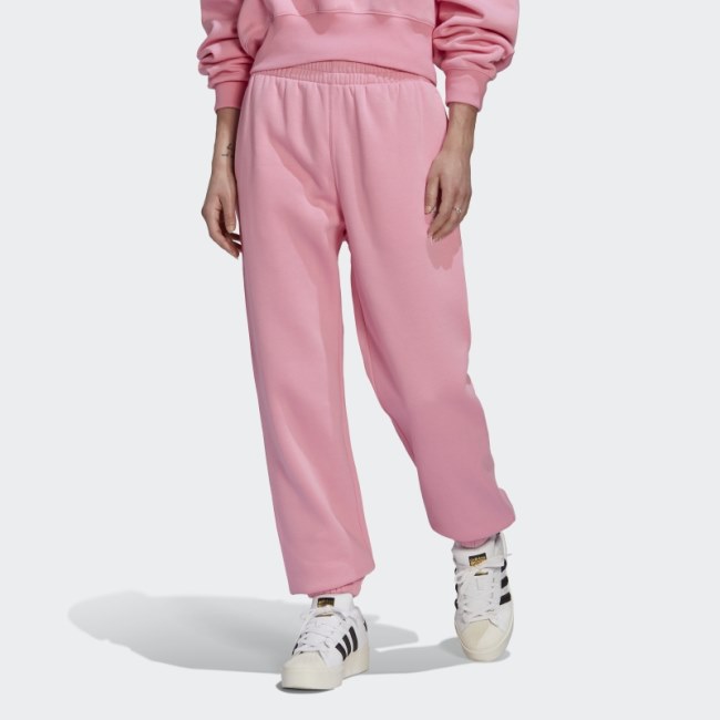 Pink Adidas Adicolor Essentials Fleece Joggers
