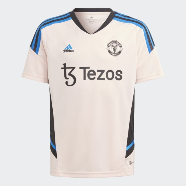 Icey Pink Adidas Manchester United Condivo 22 Training Jersey