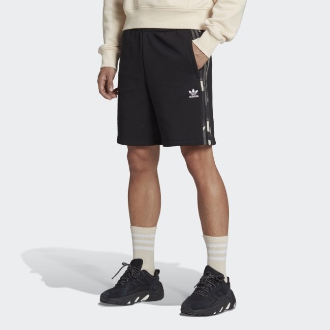 Adidas Graphics Camo 3-Stripes Shorts Black