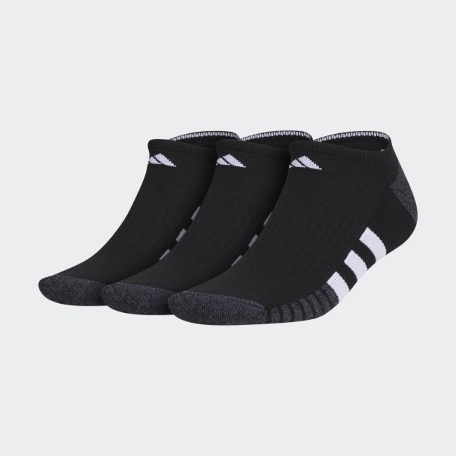 Cushioned No-Show Socks 3 Pairs Adidas Black
