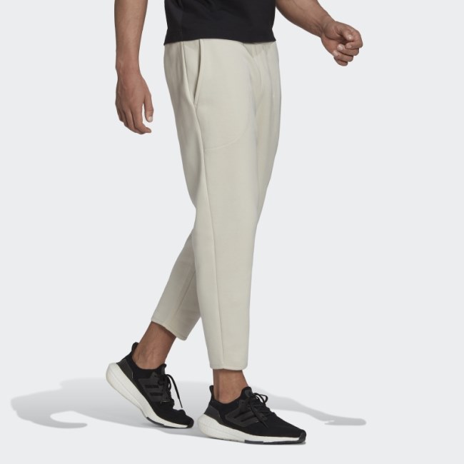 Aluminium Adidas Studio Lounge Fleece 7/8 Pants