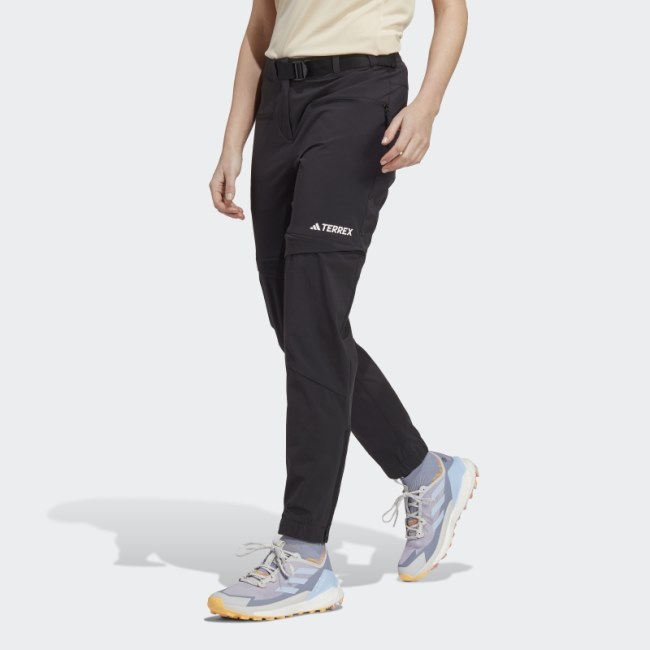 Terrex Utilitas Hiking Zip-Off Pants Black Adidas