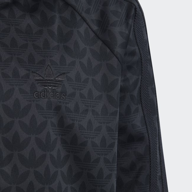 Monogram Print Track Suit Adidas Carbon