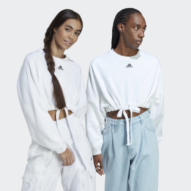 Adidas Dance Crop Versatile Sweatshirt White