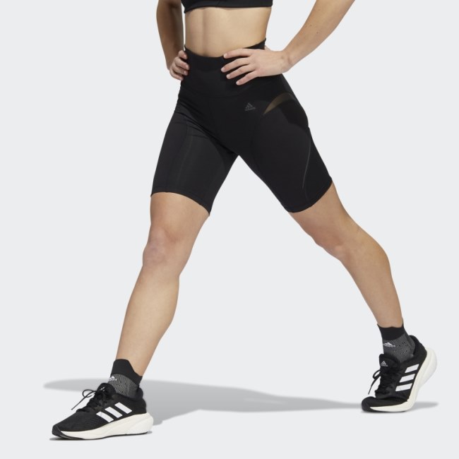 Black Adidas Tailored HIIT 45 seconds Training Short Leggings