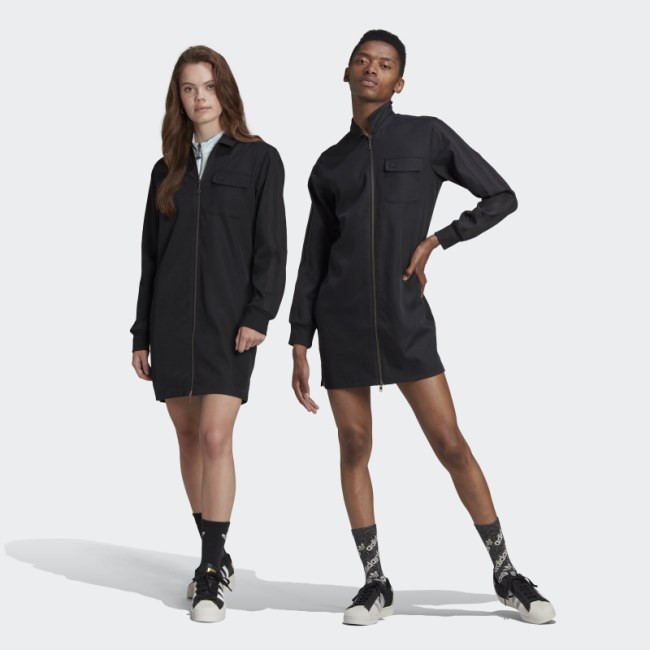 Adidas Black Adicolor Contempo Tailored Dress Shirt (Gender Neutral)